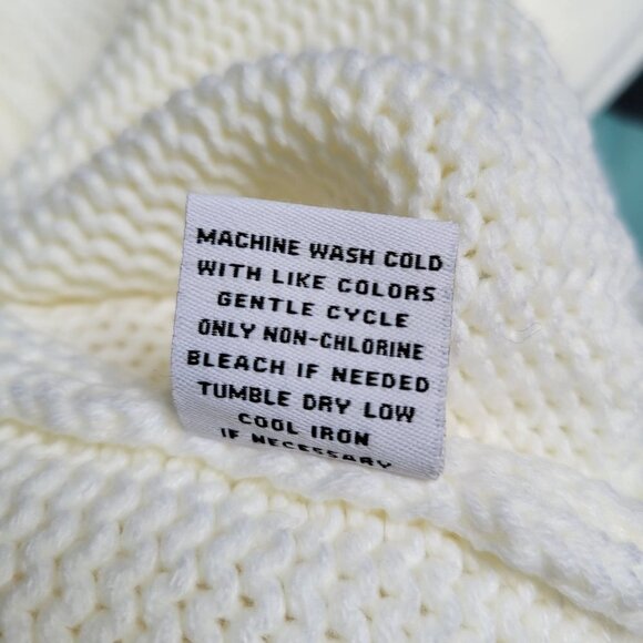 525 AMERICA Fringe Pullover Sweater White Multi | L - Picture 8 of 12